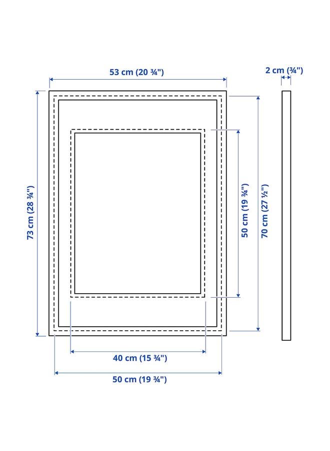Frame, gold-colour, 50x70 cm - Image 5
